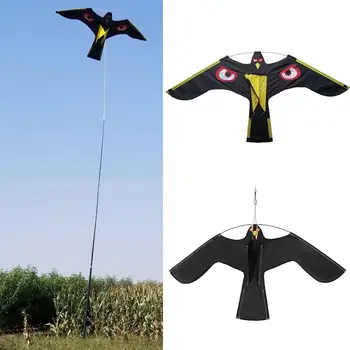 

Emulation Flying Hawk Bird Scarer Drive Bird Kite For Garden Scarecrow Yard Home Windsock Garden Cloth Toys For Kids Gift
