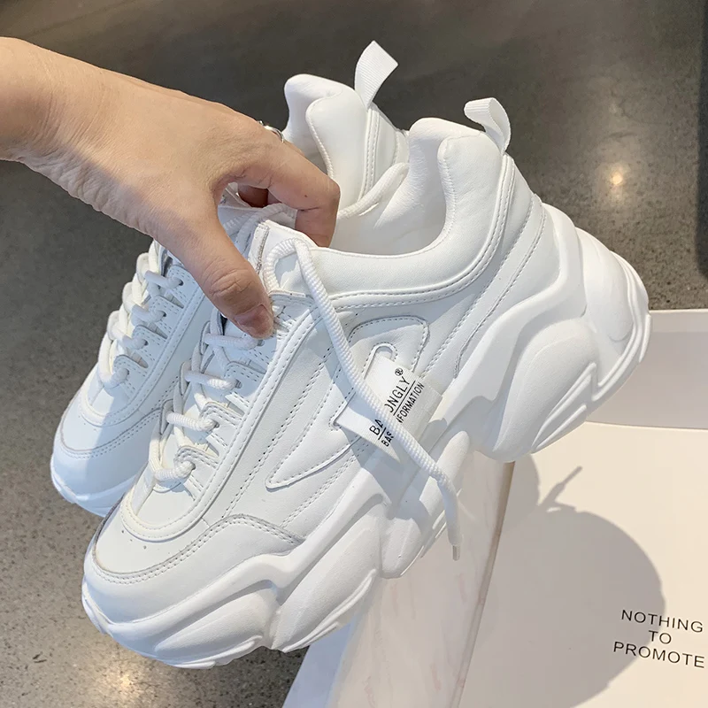 Zapatillas deportivas De malla transpirable para Mujer, Zapatos informales con cordones, para otoño, 2021