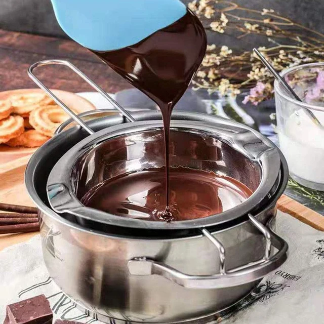 2 Pack Double Boiler Pot Set Stainless Steel Melting Pot for Melting  Chocolate Soap Wax Candle Making 600Ml and 1600Ml - AliExpress