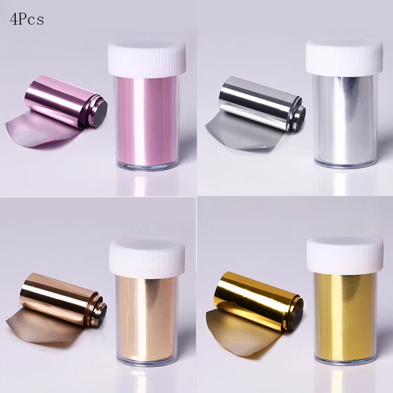 1 Roll Pink Gold Sliver Nail Foils Sparkly Sky Glitter Nail Art Transfer Stickers Slider Paper Art Manicures Decoration New Nail Stickers Nail Art Decoration Nail Decals