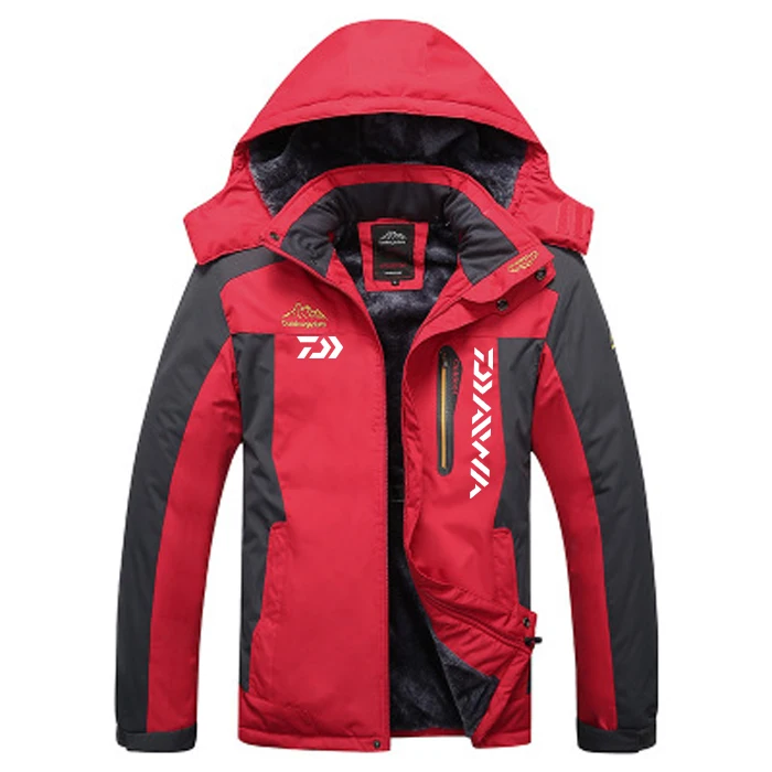 DAIWA Fishing Clothing Winter Autumn Winter Waterproof Warm Fishing Jackets Men Fleece Thick Outdoor Fishing Shirts M-9XL