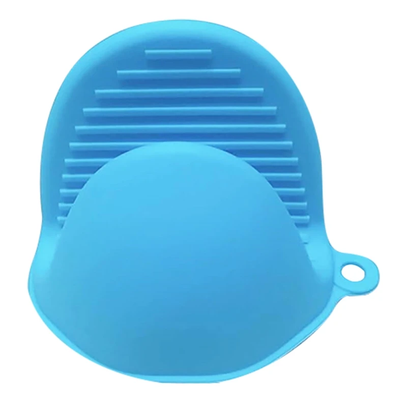 colourful kitchen silica gel heat insulation glove taking plate anti scald clip oven microwave oven mitts high temperature - Цвет: QM6146L