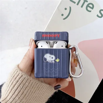 

for Apple AirPods 1 2 pro New Silicone Headphone Case Cartoon Snoopy headset silicone sleeve wireless bluetooth soft shell