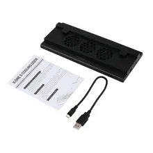 Игровая консоль вертикальная охлаждающая подставка с двойным USB Порты и разъёмы концентратор вертикальная подставка держатель подставка вентилятор охлаждения подставка держатель для Xbox One S