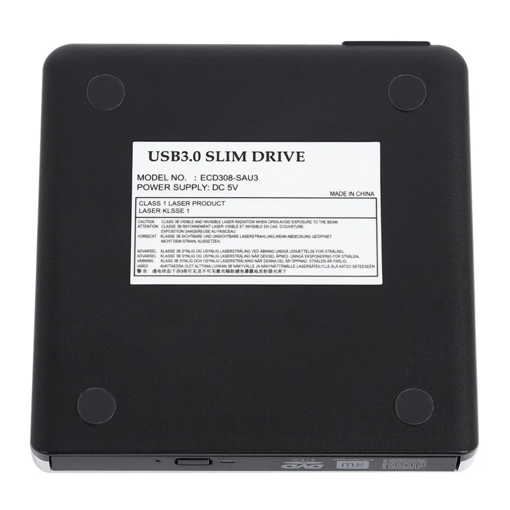 Practical External Hard Drive Box USB3.0 Portable External Interface Hard ODD HDD Drive Box SATA Disc Silver