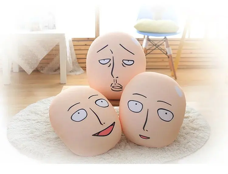 Плюшевая подушка Saitama Teacher креативный аниме периферийный подарок сильнейший лысый человек кукла
