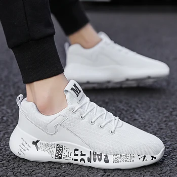 

2020 Fly weaving sports tide shoes men's casual shoes lace up men's shoes lightweight comfortable breathable casual sports shoes