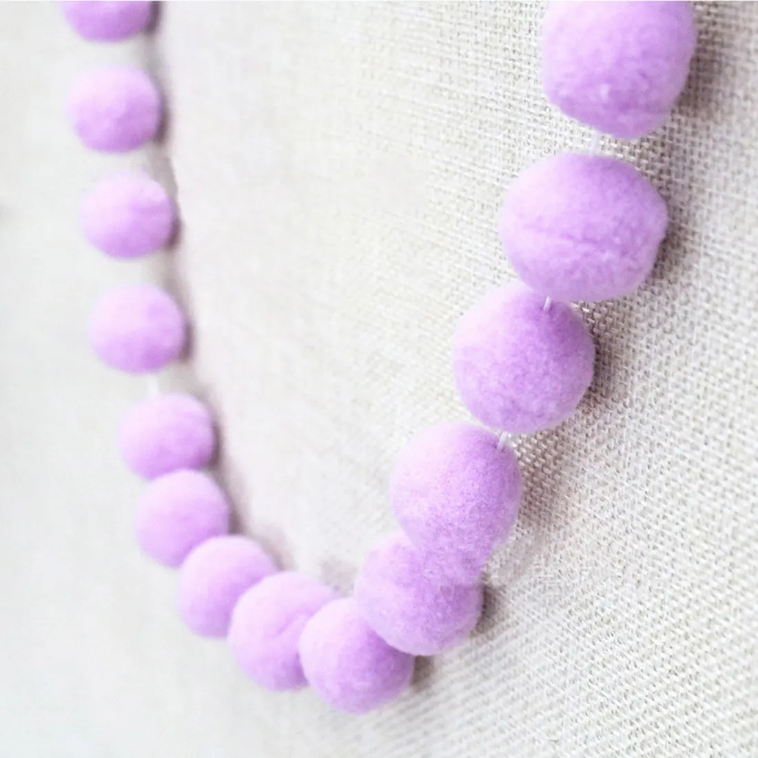 2 м DIY Macaron цветной шар для волос Декор баннер Детская комната украшения бамперы для постельных принадлежностей Детская Вечеринка Флаги дети девочки декор комнаты