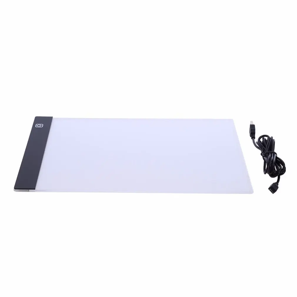Ультратонкий Светодиодный коврик для рисования планшет коврик для рисования коробка доска светодиодный чертежная доска USB питание A4 копировальная станция