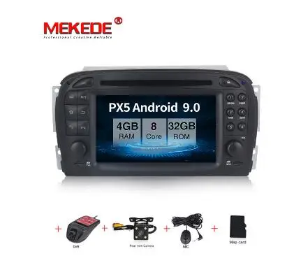 32G dvd camera dvr Android 9 Автомобильный gps навигатор Автомобильный Радио dvd-плеер головное устройство для Mercedes Benz SL R230 SL500 2001-2007 мультимедийный плеер Satnav HD - Цвет: 32G dvd camera dvr