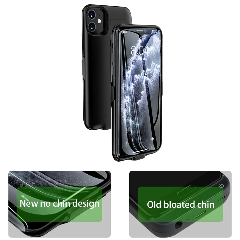 5500/6000 мАч чехол для зарядного устройства для iPhone 11 X XR XS Max внешний аккумулятор чехол для зарядки для iPhone 11 Pro Max чехол для аккумулятора
