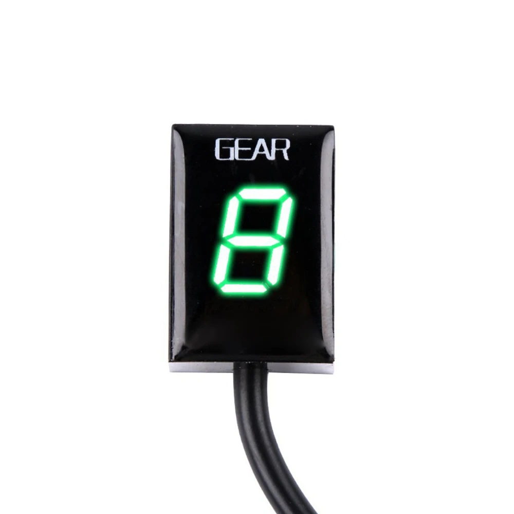Motorcycle 1-6 Level Ecu Plug Mount Speed Gear Display Indicator For Honda CB300F-18 CB400SF 2008-17 CB400X 2013-16 CB 300F - Цвет: Зеленый