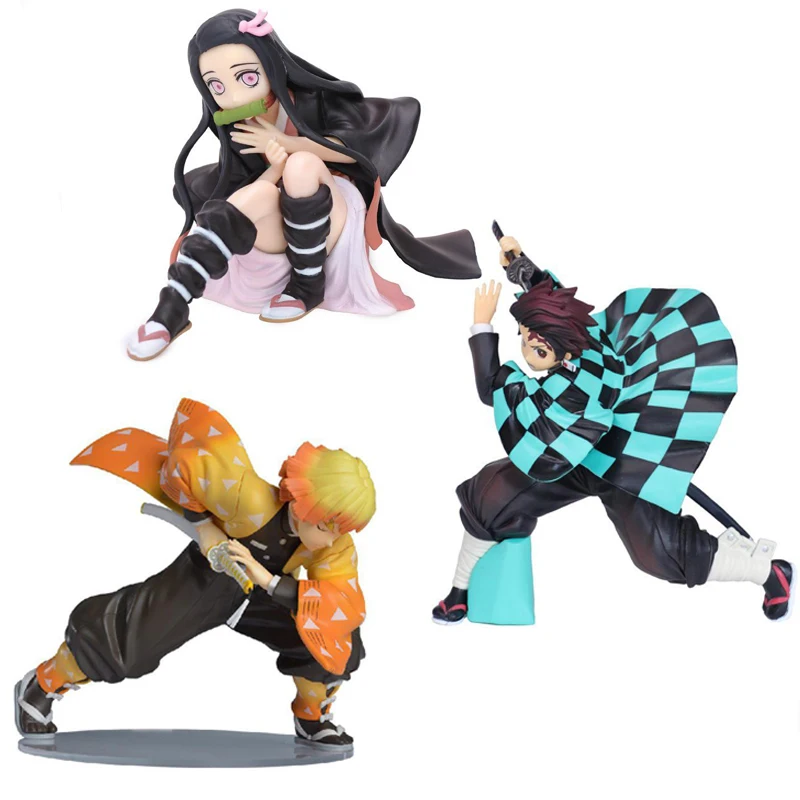 

Devil's Blade Anime Figure Demon Slayer Kimetsu no Yaiba Kamado Tanjirou Nezuko PVC Action Figure Collectible Model Toy Dolls