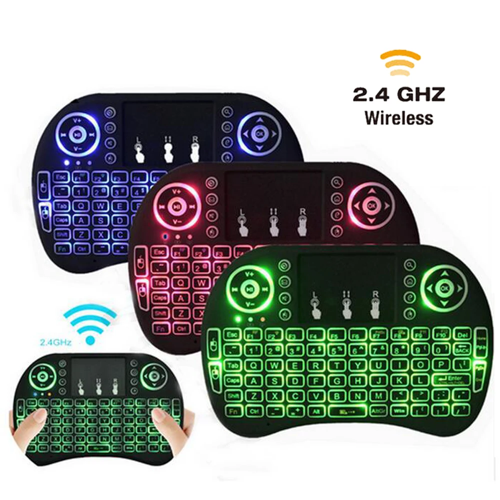 Беспроводная мини-клавиатура с подсветкой 2 4 ГГц и сенсорной панелью