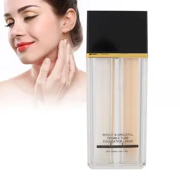 

Face Makeup 14ml + 14ml Double Tubes Moisturizing Makeup Primer Long Lasting Liquid Foundation Face Primer