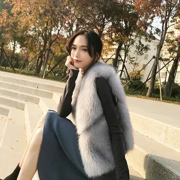 

NaNa women winter sleeveless coats faux fur coats china Fur Plush vest