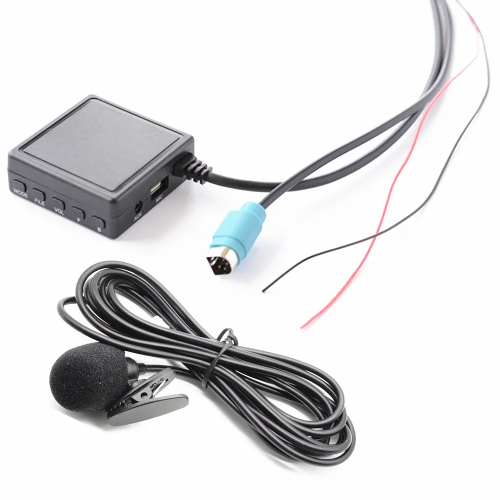 Автомобильное радио Bluetooth 5 0 Micphone Handsfree Wireless Audio AUX-IN USB проводка стерео адаптер для