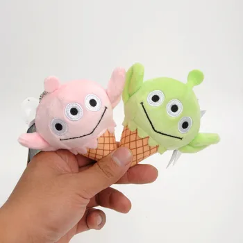 

Fried Chicken with Cute Adorkable Ice Cream Alien Plush Doll Small Pendant Backpack Hanging Decoration