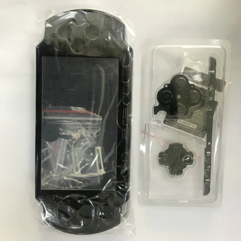 Чехол для psp, черный, белый корпус, чехол для psp 2000 1000 3000, консоль с кнопками, комплект