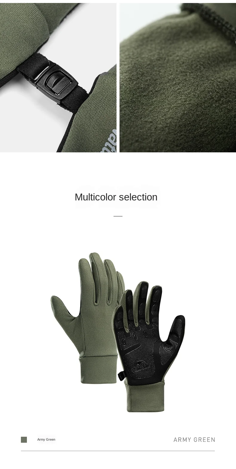 Tela de Toque ao ar Masculino e Feminino Naturehike Livre Antiderrapante Luvas Caminhadas Ciclismo Montanhismo Fino Dedo Cheio 9 Esporte e Lazer