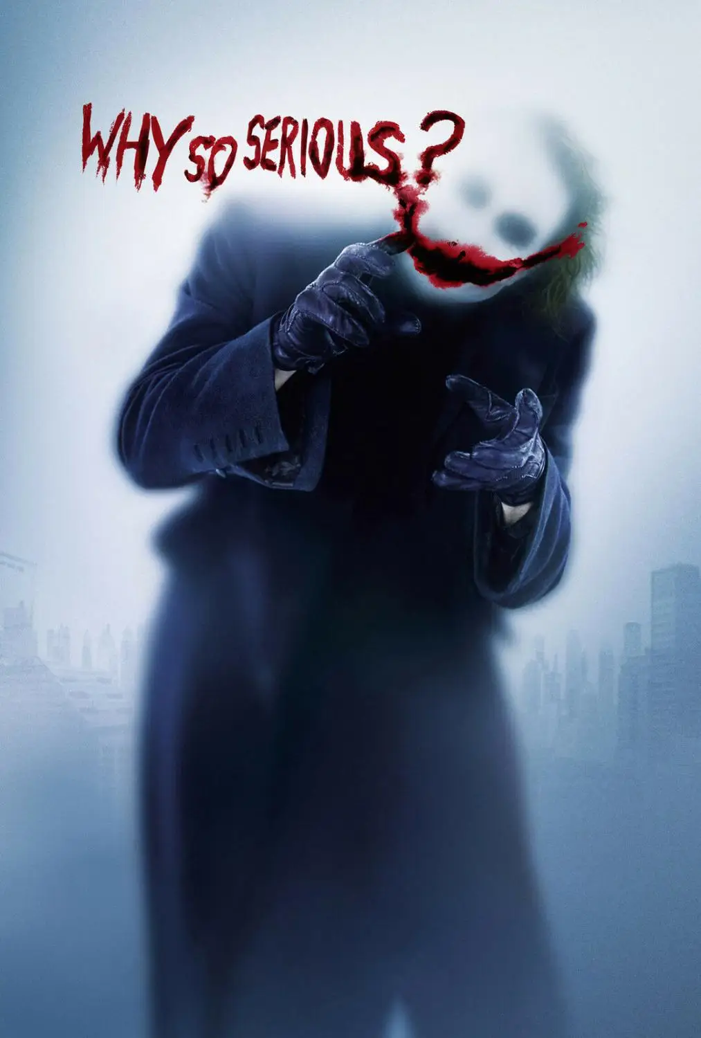 Плакат Why So серьезный огромный художественный принт Шелковый домашний декор для