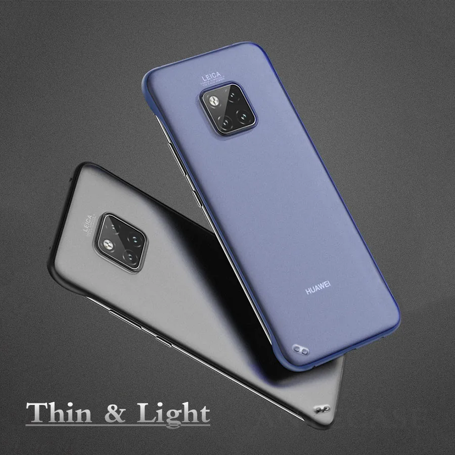 Тонкие прозрачные матовые Чехлы для huawei Коврики 30 20 Pro Чехол P20 P30 Lite Nova 5 5i 4 Honor 20 Pro 8X 9X Y7 Y9 жесткий чехол из поликарбоната