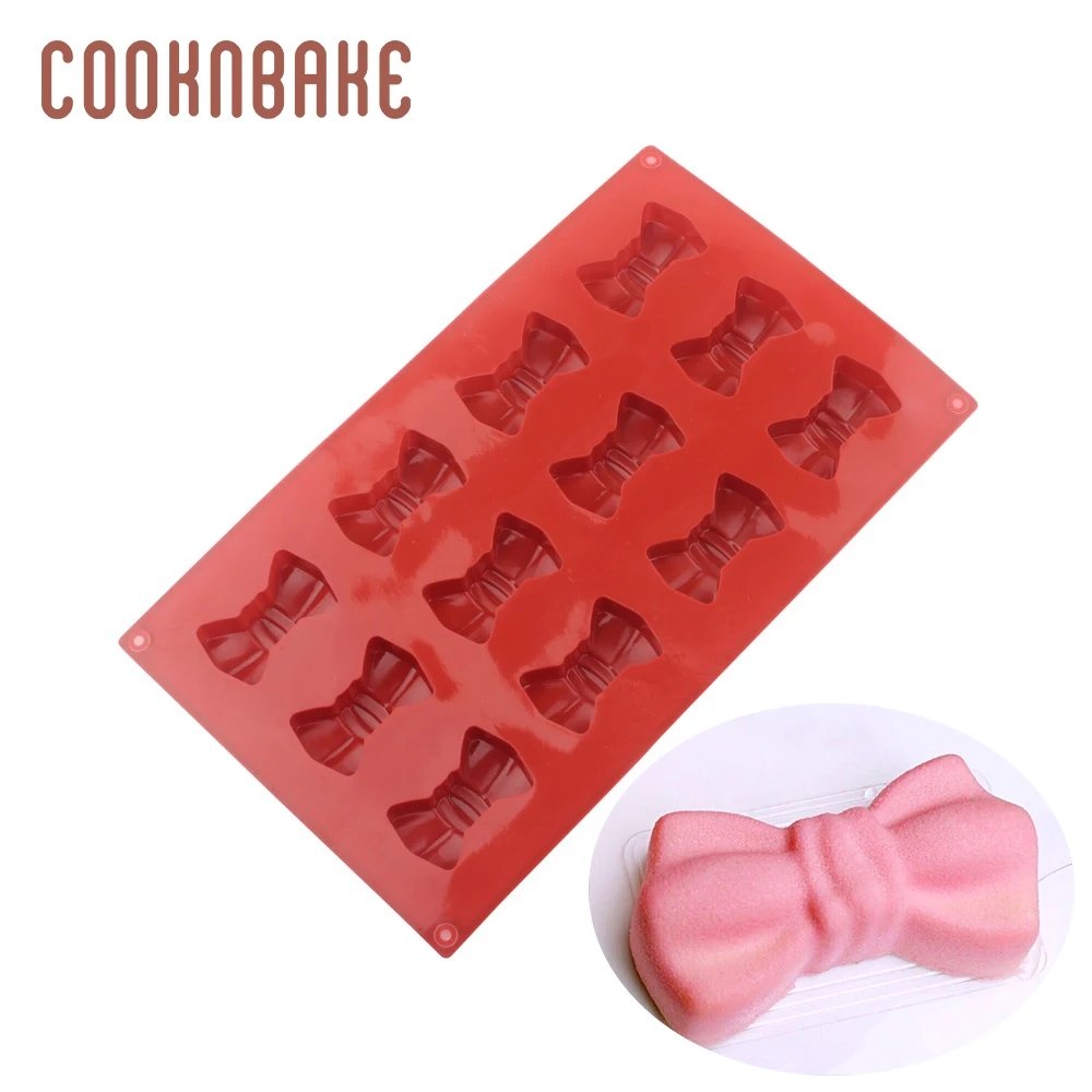 COOKNBAKE силиконовая форма для шоколада, конфет, банта, торта, выпечки, сахарное желе, художественный инструмент для украшения торта, 12 отверстий