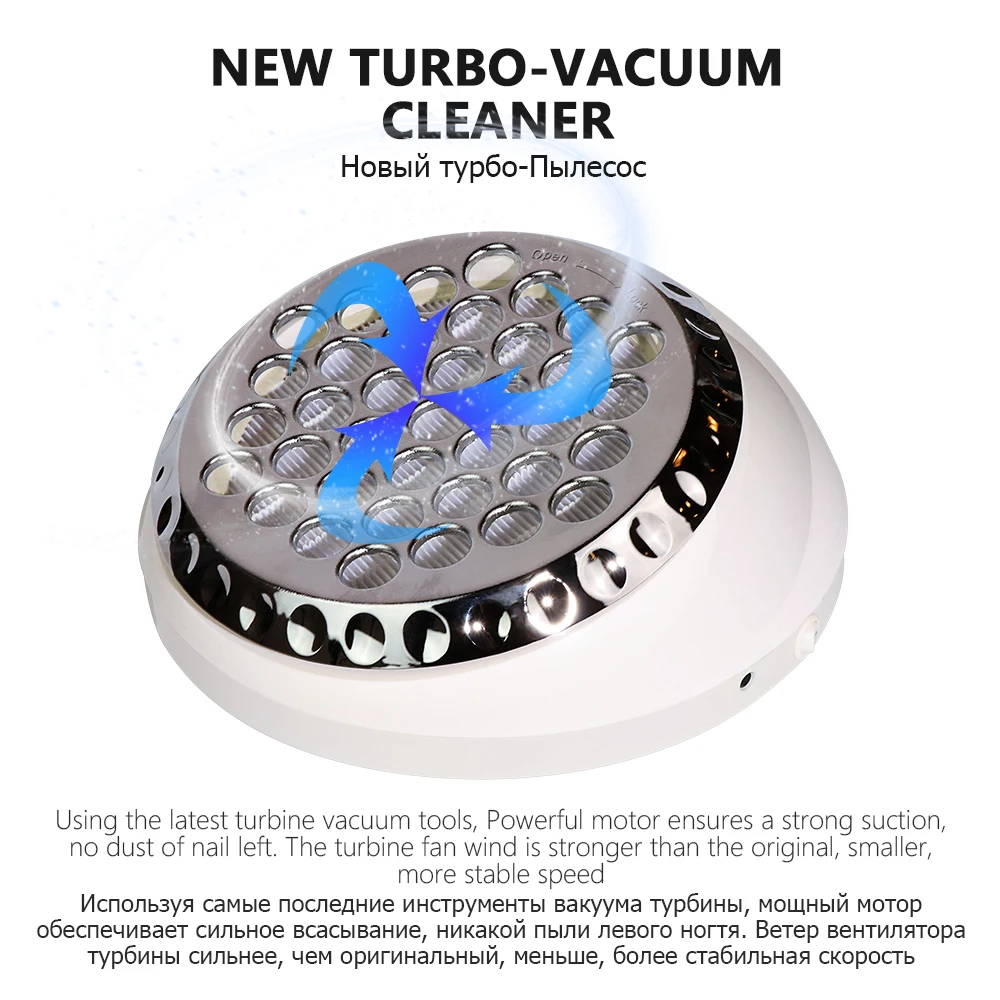Kaufen BR Neue 60W Turbine Nagel Staubsauger für Maniküre Low Noise Nagel Staub Collector Extractor Leistungsstarke Maschine Staub Vakuum nägel