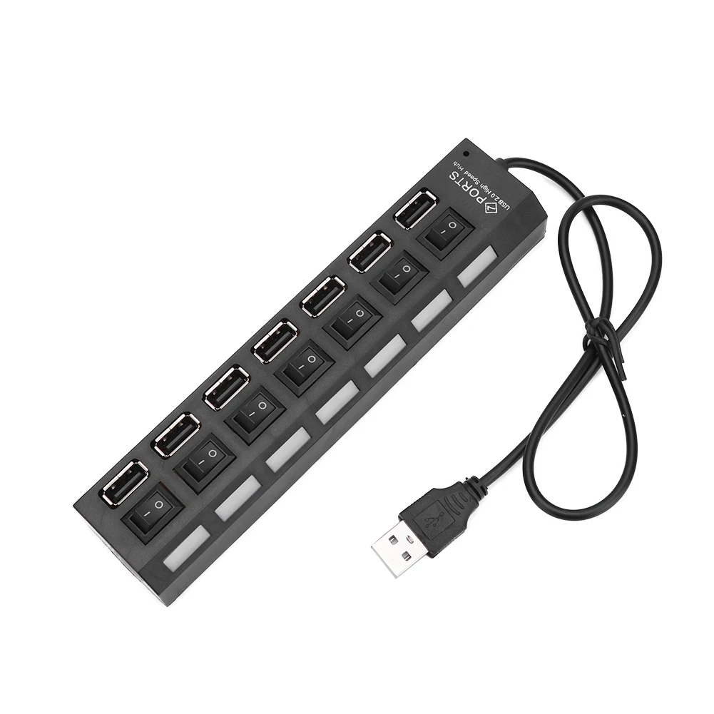 Special Offers Office Computer-Cables Expander Power-Switch Usb-2.0-Adapter-Hub Multiple 7-Port High-Speed Erb1ejMGoBw