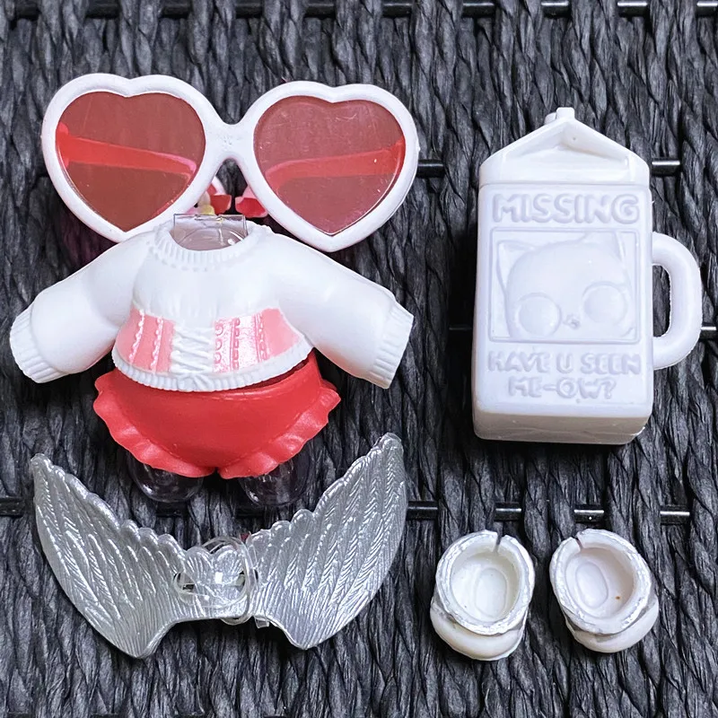 Original Clothes and Accessories Set for 8 cm Dolls - Dress Suit and Unicorn Outfit Toy Gift