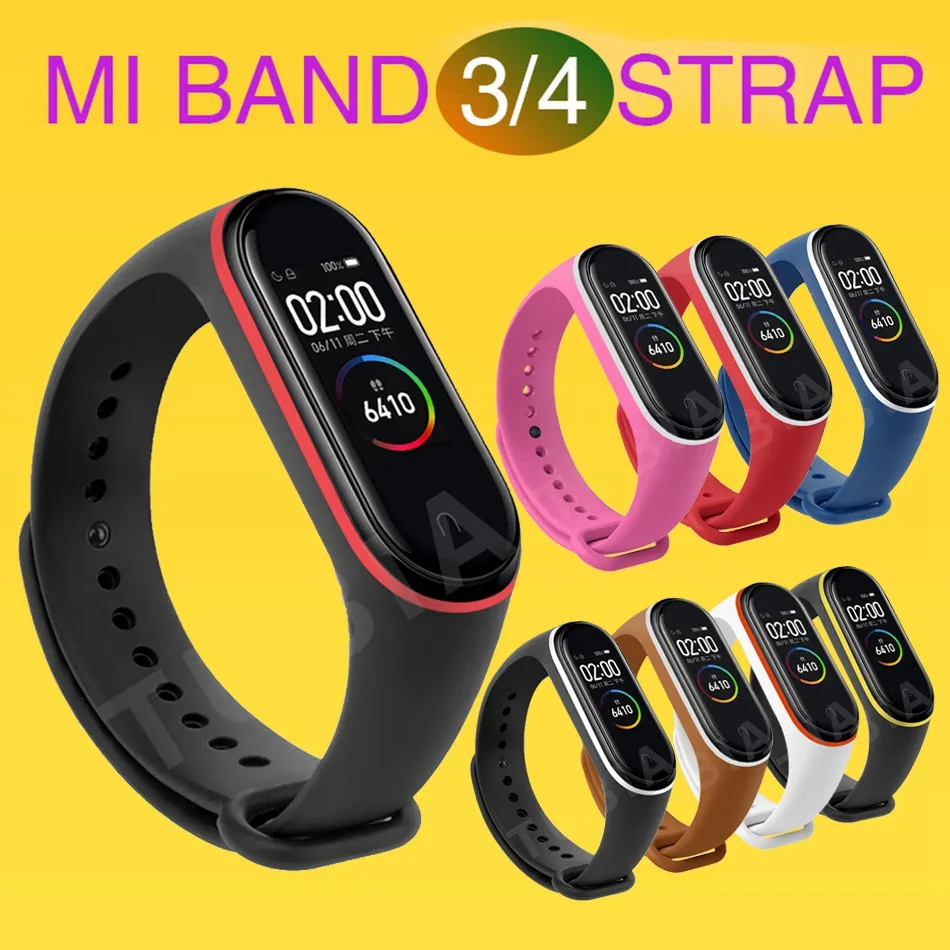 Защитный mi Band 4 3 ремешок на запястье для Xiaomi mi 3 4 Браслет Силиконовый mi Band 3 4 NFC Аксессуары смарт mi 4 браслет