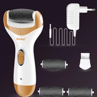 Kemei Durable Electric Sawing Foot File Foot Care Tool Pedicure Machine Grinding Peel Skin Roller Callus Remover File Foot Heel 2