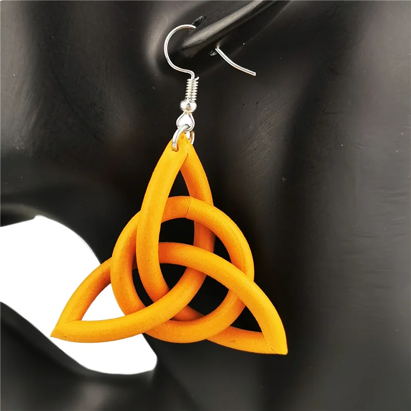 Dangle Earrings UK Geometric Drop Earrings For Women Multicolor Rubber Handmade Jewelry Boho Ethnic Earring Accessories