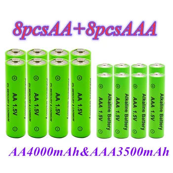 

100% 1.5v AA 4000 mAh+1.5vAAA 3500 mAh Alkaline1.5V Rechargeable Battery For Clock Toys Camera battery