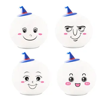 

Colorful color silicone pat light Santa Claus Christmas atmosphere lights patted induction night light witch