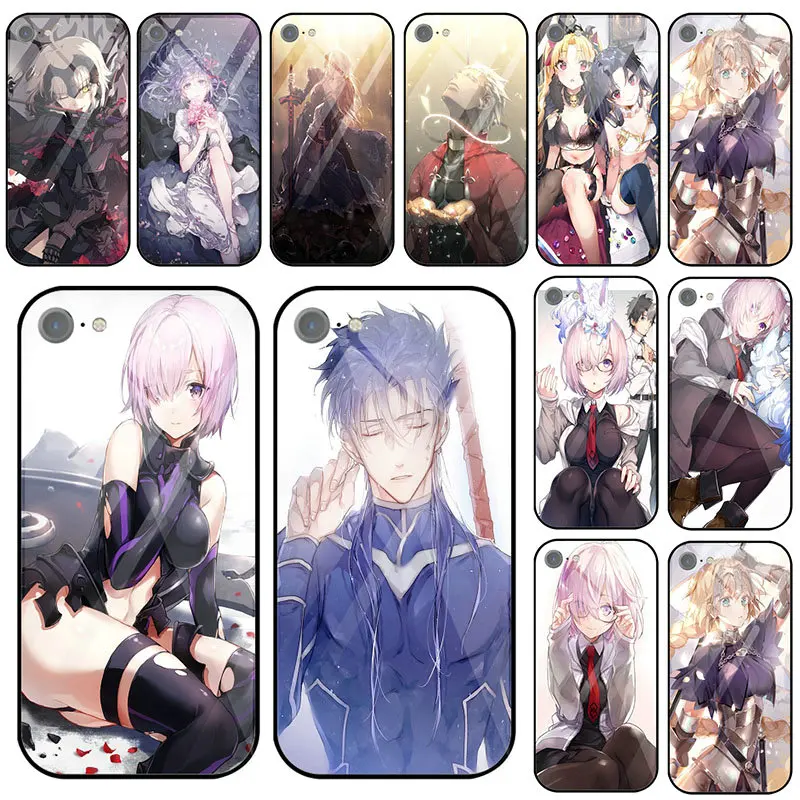 Tempered Glass Phone Cases Cover for Samsung Galaxy S8 S9 S10 S10E A8 A6 M10 M20 M30 Plus Shell Fate Grand Order | Мобильные