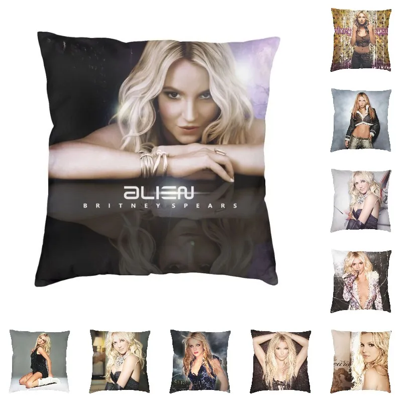 

Personalized Custom Sexy Britney Spears Pillow Case Home Decoration Music Singer TV Actor Luxury Cushion Cover Car Pillowcase