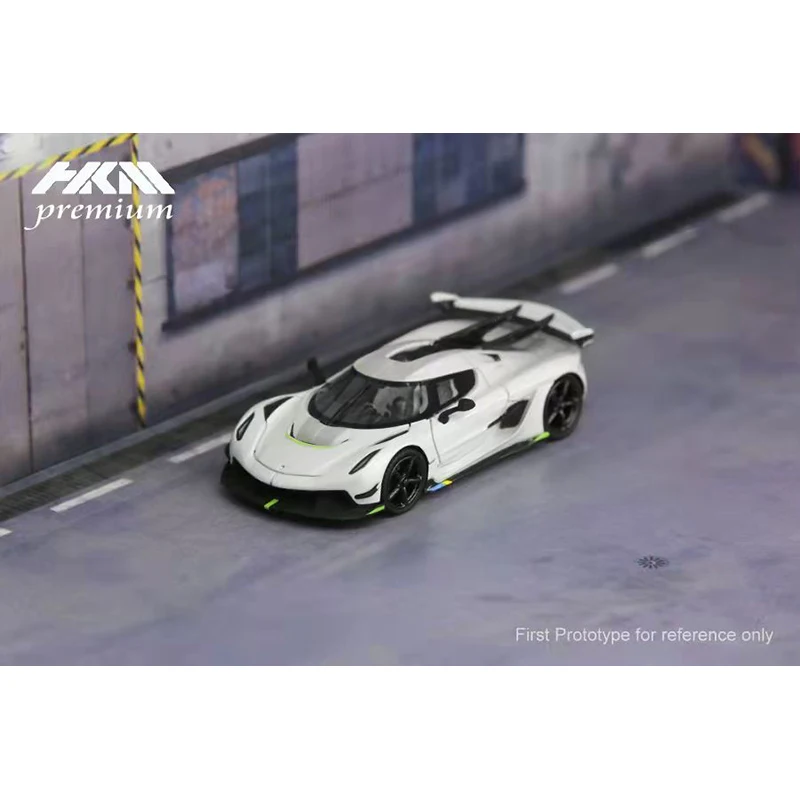 Предпродажа в декабре HKM Premium1/64 Koenigsegg Jesko белая литая модель автомобиля | Игрушки и