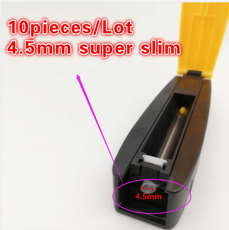 

10 pieces/Lot 4.5mm ultra-thin smoke machine portable single-tube domestic cigarette puller manual push-pull cigarette maker