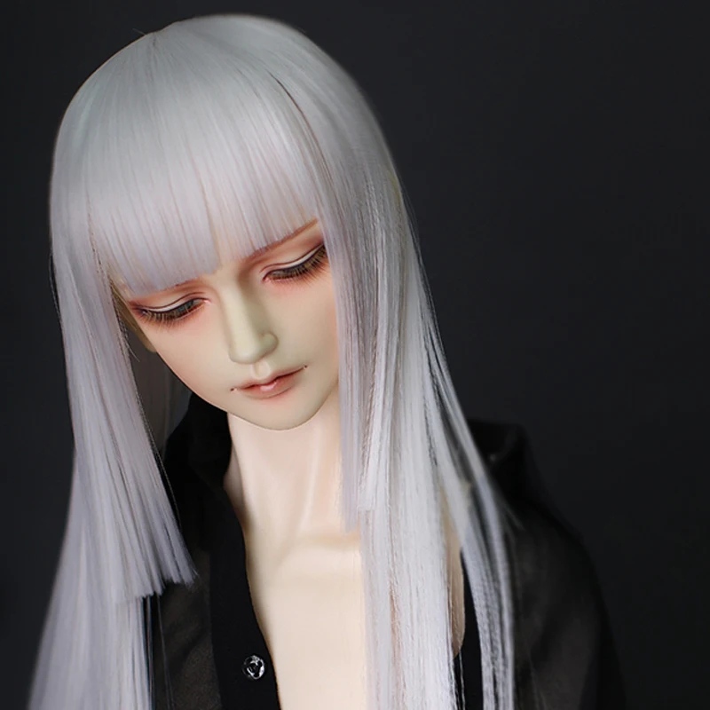 

2021 New Style 1/3 1/4 1/6 1/8 High Temperature Wire Straight BJD Wig Super For Doll Hair Wig