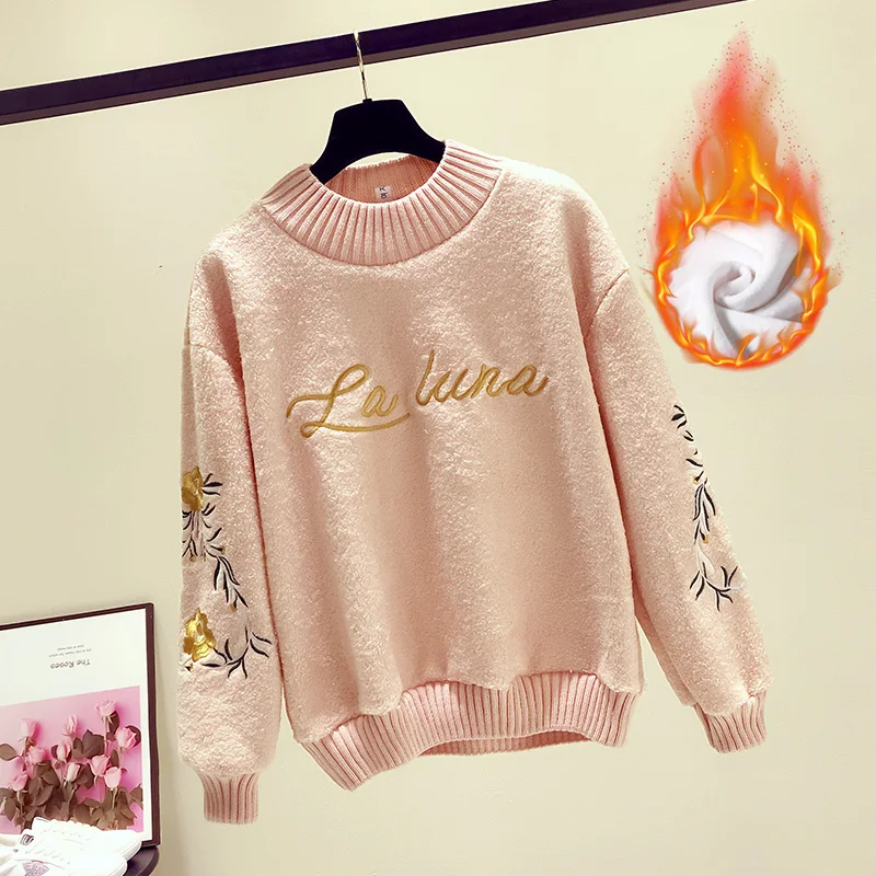 

2020womens tracksuits crewneck sweatshirts 2020 autumn winter fleece cartoon pattern color tops sweatshirts