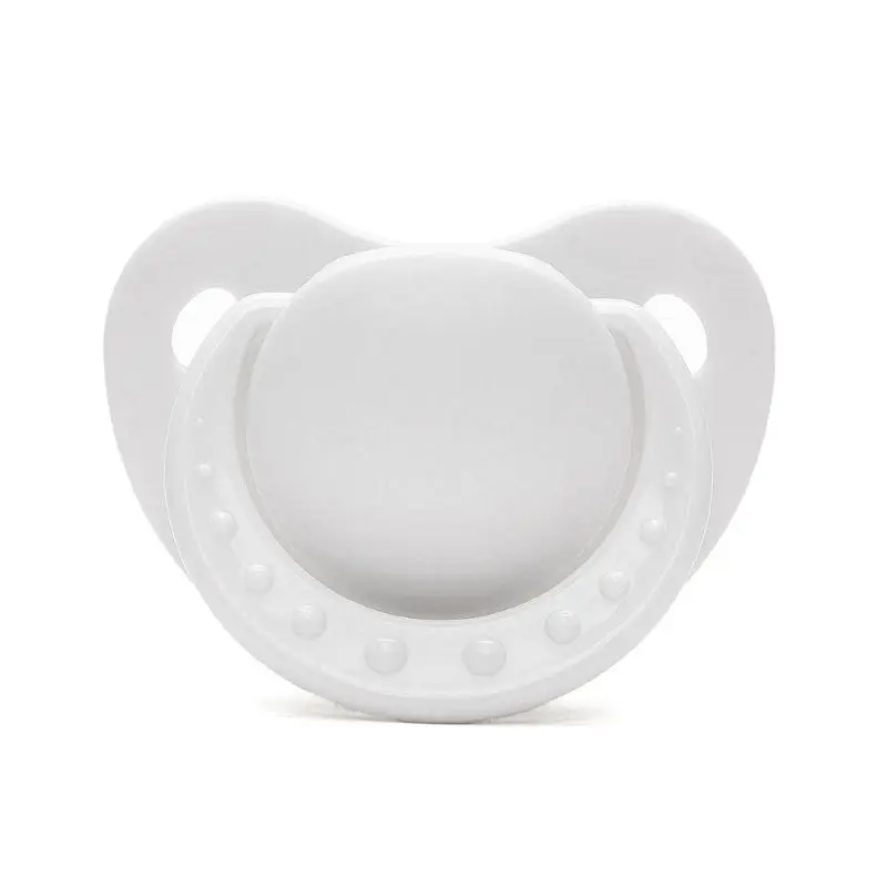 White-M Симпатичная Ортодонтическая Соска для новорожденного ребенка, силиконовая соска-пустышка, новая соска - Цвет: White-M