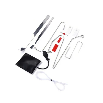 

Lock Out Emergency Tools Car Door Open Tool Key Kit Unlock + Air Pump Universal Steam repair tool