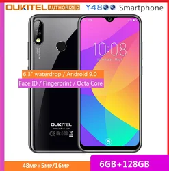 OUKITEL Y4800 смартфон с 5,5-дюймовым дисплеем, восьмиядерным процессором, ОЗУ 6 ГБ, ПЗУ 6,3 ГБ, 9,0 мАч, 128 мАч, Android 4000