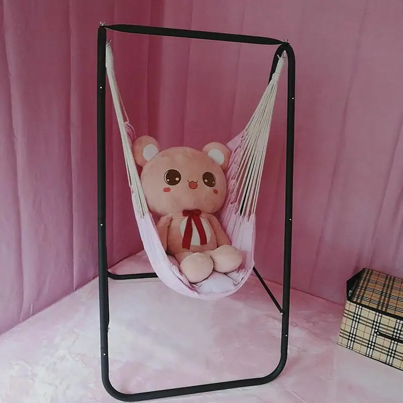 INS Style Household Hammock Chair, Upgraded Swing Frame for Kids, Indoor Outdoor Durable Hanging Chair image 5