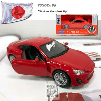 

WELLY 1/36 Scale TOYOTA 86 Diecast Metal Pull Back Car Model Toy For Collection,Gift,Kids