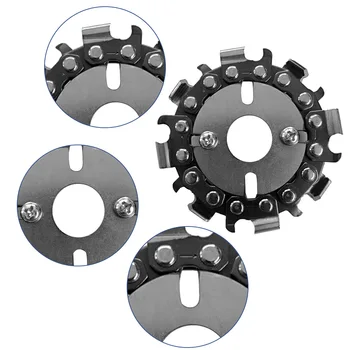 

2.5 Inch 8 Tooth Alloy Steel Chain Plate Woodworking Oil Saw Plate Wood Slotted Small Saw Blade Angle Grinding Tool Parts