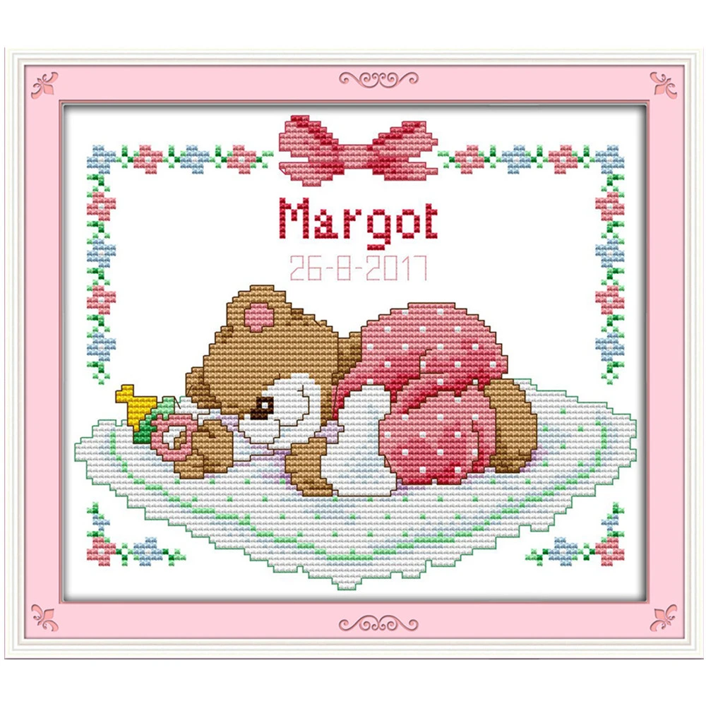 baby girl cross stitch kits