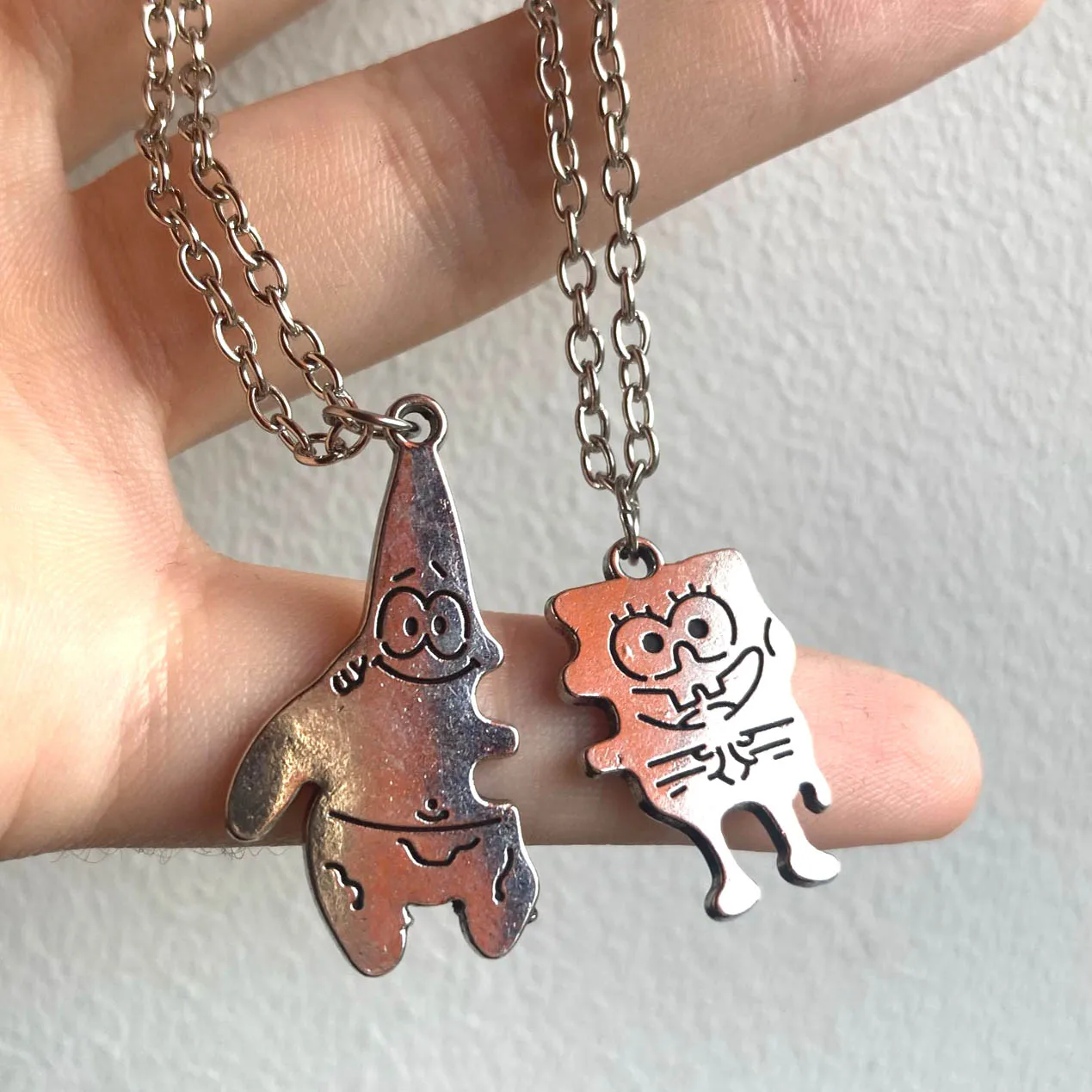 HOMEMADE NECKLACES | Friend necklaces, Naruto jewelry, Anime jewelry