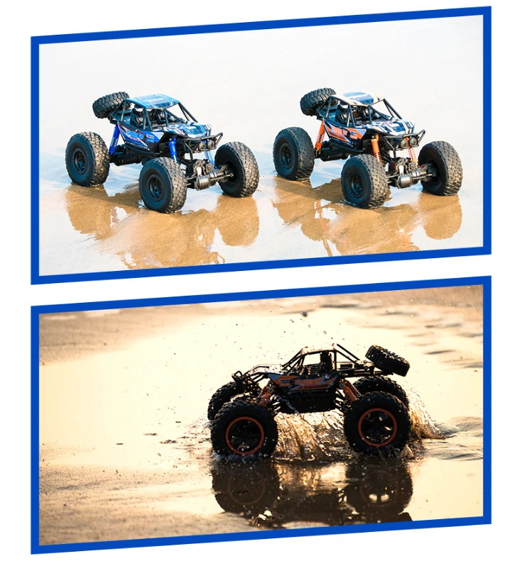 48 см 1:10 4WD 2,4G RC Monster Truck высокоскоростной гоночный автомобиль внедорожник-оранжевый